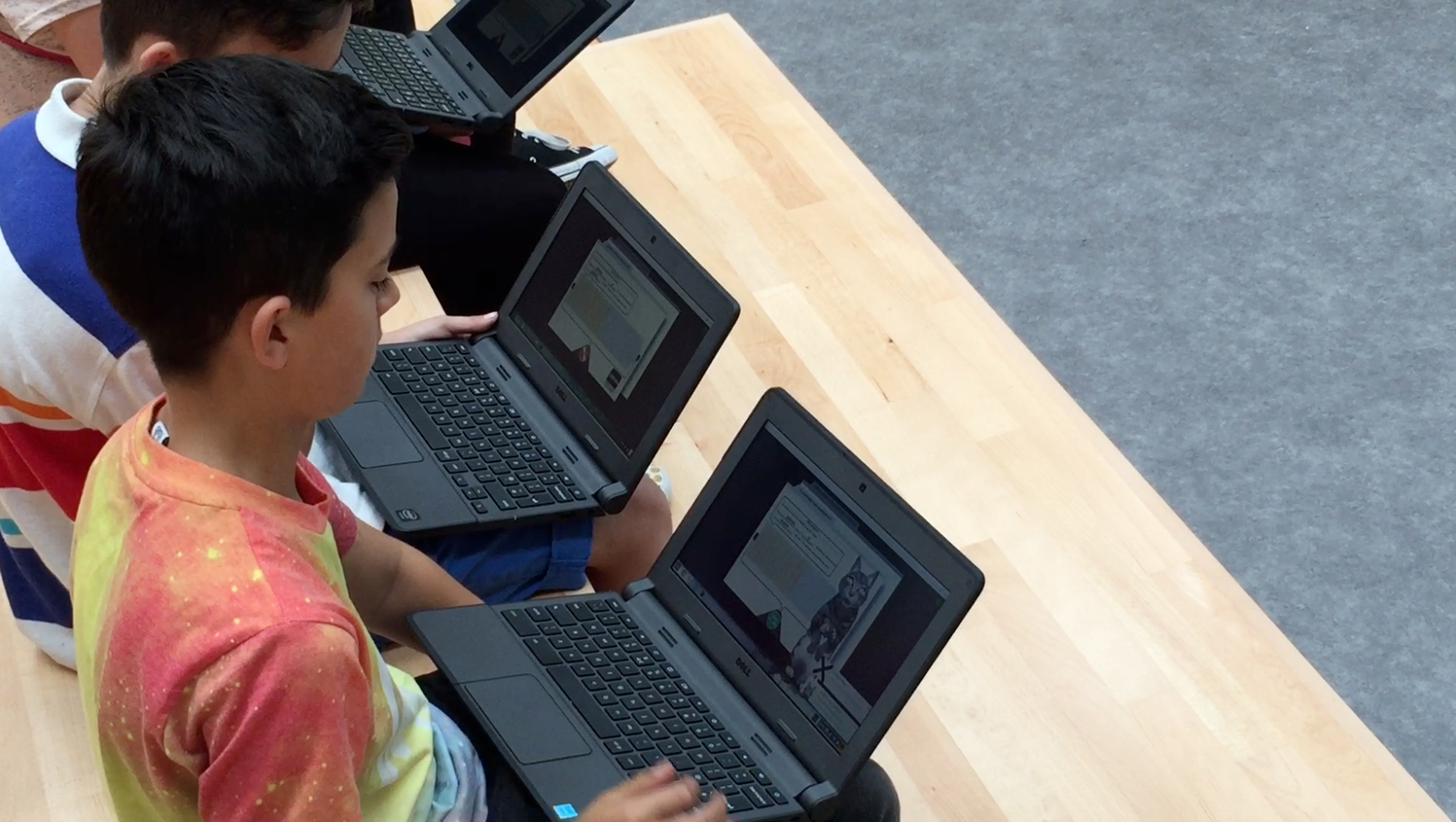Cinder emerging on student's laptop
