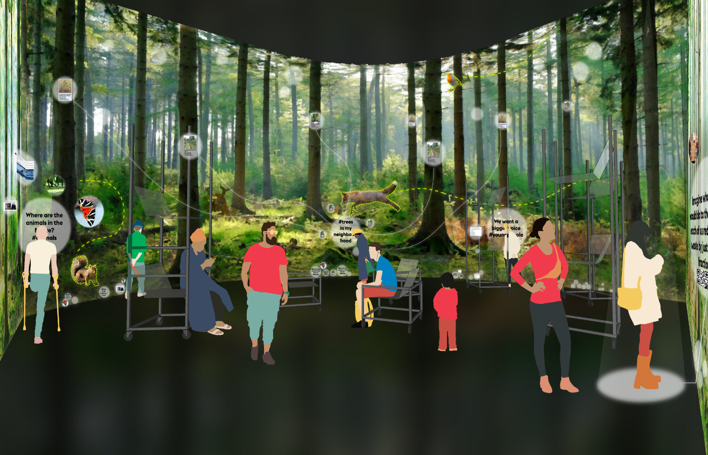 Immersive environment for cross-species discussion, deliberation & decision-making
